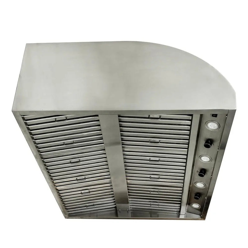 Blaze 36 in. Stainless Steel Outdoor Vent Hood with 2,000 CFM (BLZ-36-VHOOD) - Agent BBQ