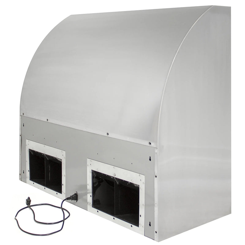 Blaze 36 in. Stainless Steel Outdoor Vent Hood with 2,000 CFM (BLZ-36-VHOOD) - Agent BBQ