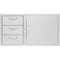 Blaze 39" Door & Drawer Combo in Stainless Steel Finish (BLZ-DDC-39-R) - Agent BBQ