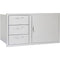 Blaze 39" Door & Drawer Combo in Stainless Steel Finish (BLZ-DDC-39-R) - Agent BBQ