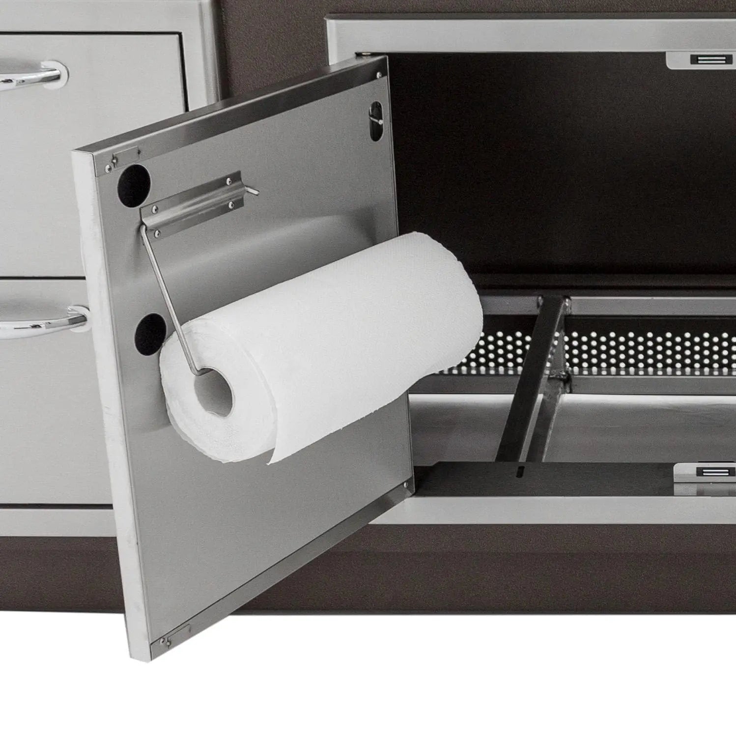 Blaze 40" Double Door With Paper Towel Holder in Stainless Steel Finish (BLZ-AD40-R) - Agent BBQ
