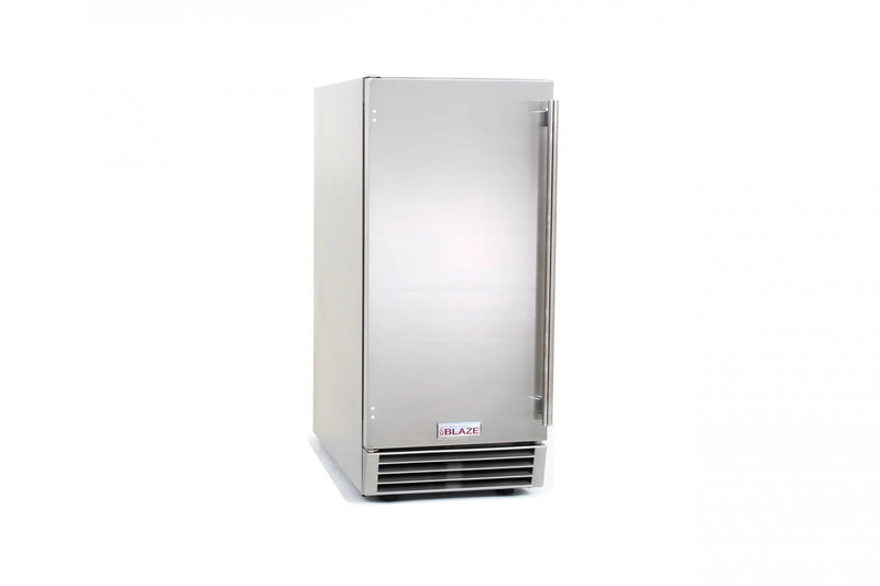 Blaze 50 Lb. 15-Inch Outdoor Rated Ice Maker With Gravity Drain - BLZ-ICEMKR-50GR - Agent BBQ
