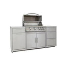 Blaze 6-Foot Stainless Steel BBQ Island with Premium LTE 32-Inch 4-Burner Grill - Agent BBQ