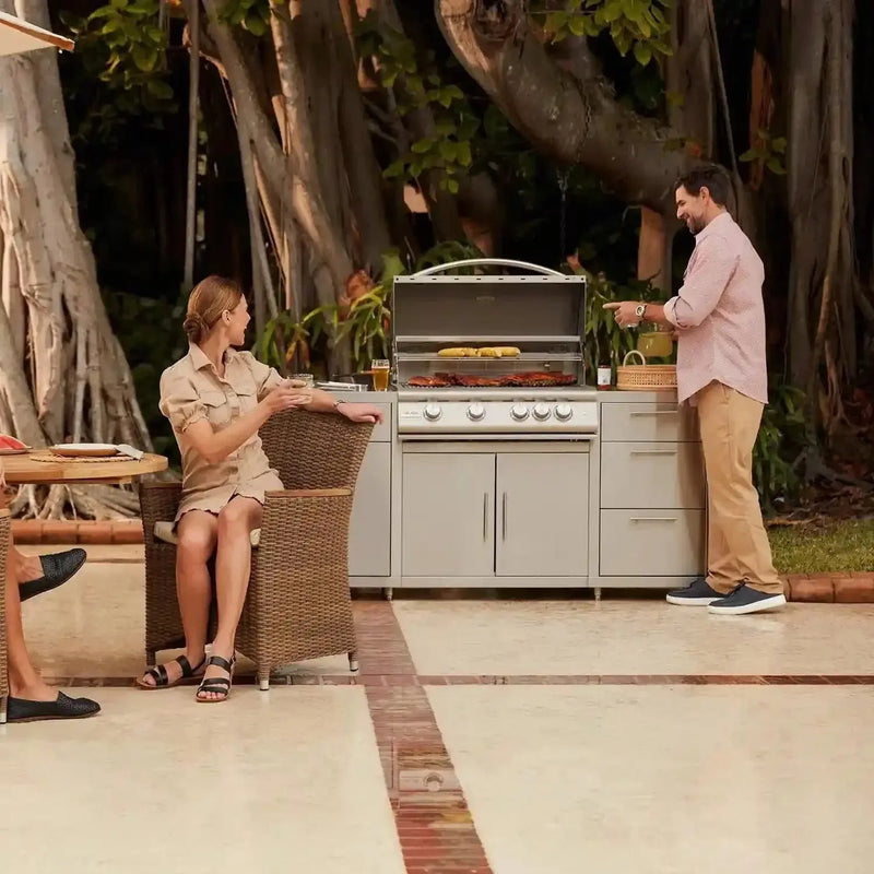 Blaze 6-Foot Stainless Steel BBQ Island with Premium LTE 32-Inch 4-Burner Grill - Agent BBQ