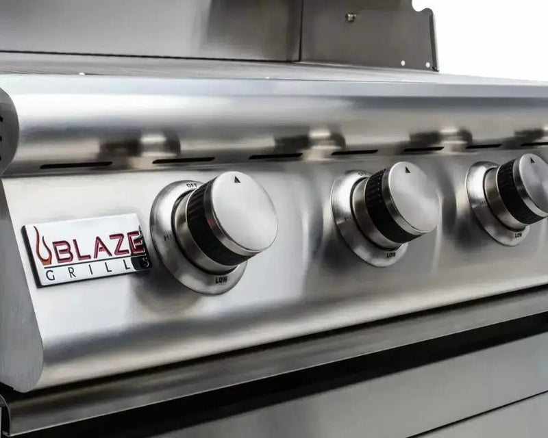 Blaze 6-Foot Stainless Steel BBQ Island with Premium LTE 32-Inch 4-Burner Grill - Agent BBQ