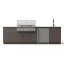 Blaze Golden Hour 10-Ft Outdoor Kitchen Island w/ 40-Inch Premium LTE+ Grill, Fridge, & Sink - Agent BBQ