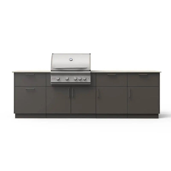 Blaze High Noon 10-Ft Outdoor Kitchen Island w/ Marine Grade 32-Inch Premium LTE+ Grill - Agent BBQ
