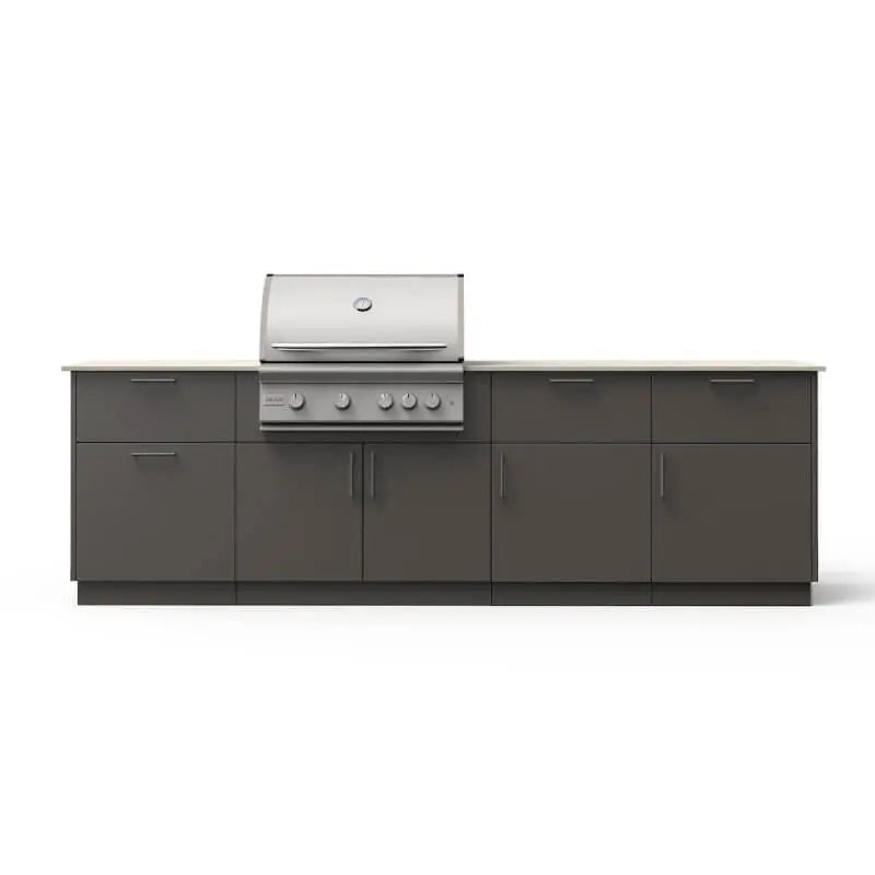 Blaze High Noon 10-Ft Outdoor Kitchen Island w/ Marine Grade 32-Inch Premium LTE+ Grill - Agent BBQ