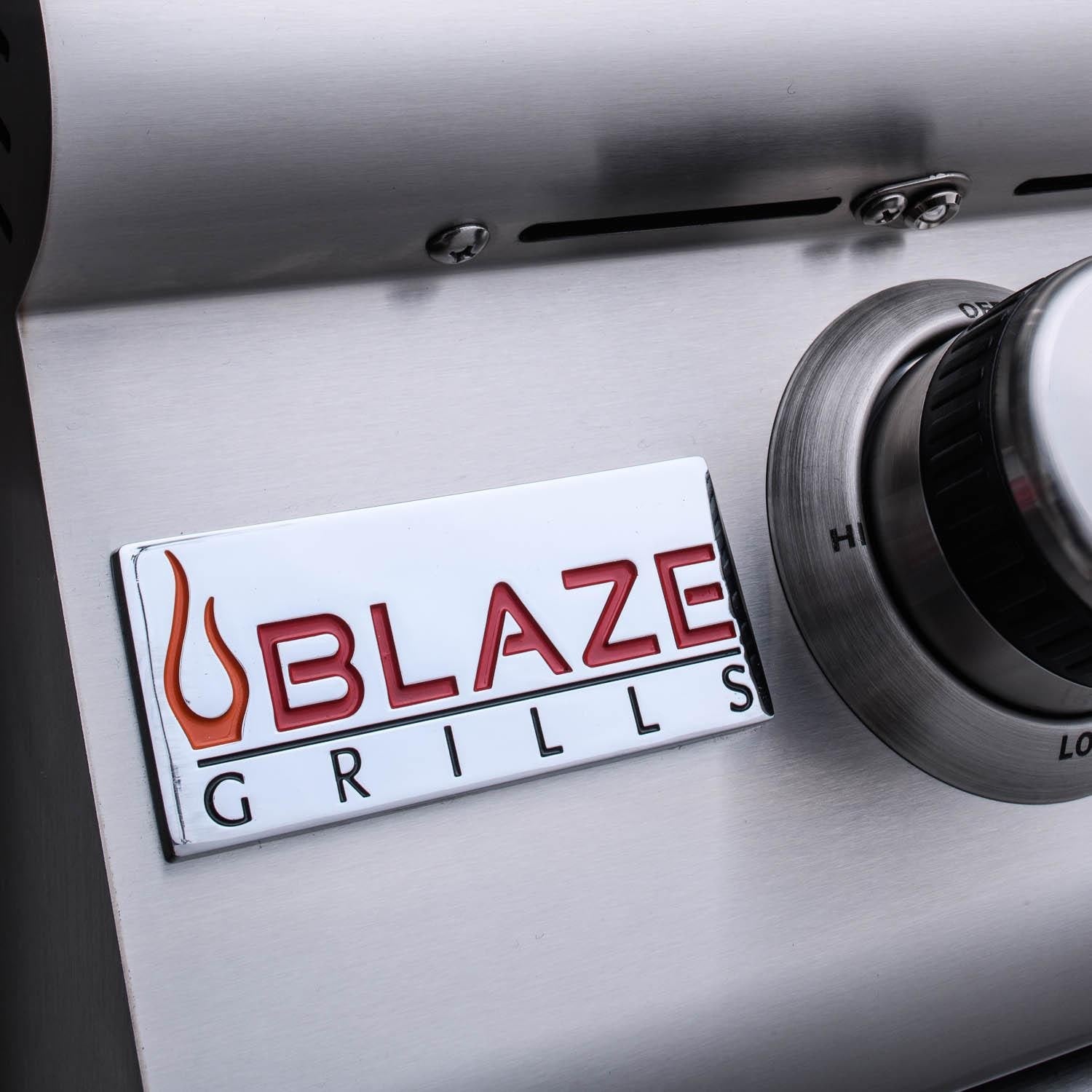 Blaze Premium LTE Marine Grade 32-Inch 4-Burner Built-In Gas Grill With Rear Infrared Burner & Grill Lights - BLZ-4LTE2MG-LP/NG Blaze Grills