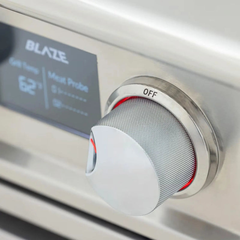 Blaze LTE PRO 40-Inch 5-Burner Built-in Gas Grill w/ Digital Temperature Screen & Rear Infrared Burner - Agent BBQ