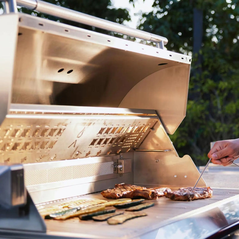 Blaze LTE PRO 40-Inch 5-Burner Freestanding Gas Grill w/ Digital Temperature Screen & Rear Infrared Burner - Agent BBQ