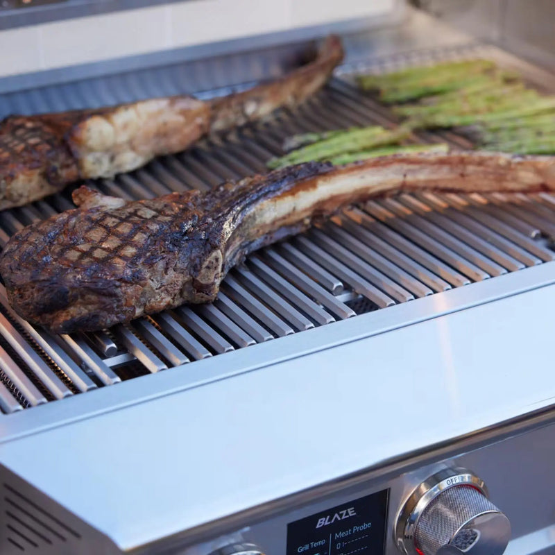 Blaze LTE PRO 40-Inch 5-Burner Freestanding Gas Grill w/ Digital Temperature Screen & Rear Infrared Burner - Agent BBQ
