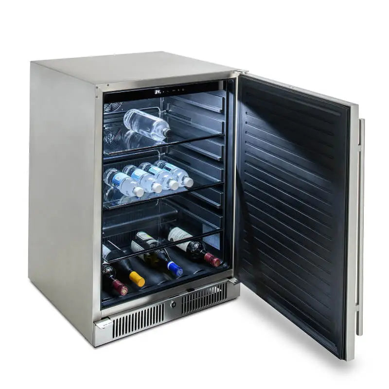 Blaze Morning Glow 10-Ft Outdoor Kitchen Island w/ 32-Inch Marine-Grade Premium LTE+ Grill & Refrigerator - Agent BBQ