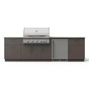 Blaze Morning Glow 10-Ft Outdoor Kitchen Island w/ 40-Inch Premium LTE+ Grill, & Refrigerator - Agent BBQ