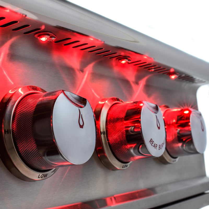 Blaze Professional LUX 34-Inch 3-Burner Built-In Grill With Rear Infrared Burner - BLZ-3PRO-NG/LP - Agent BBQ