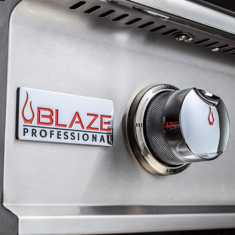 Blaze Professional LUX 34-Inch 3-Burner Built-In Grill With Rear Infrared Burner - BLZ-3PRO-NG/LP - Agent BBQ