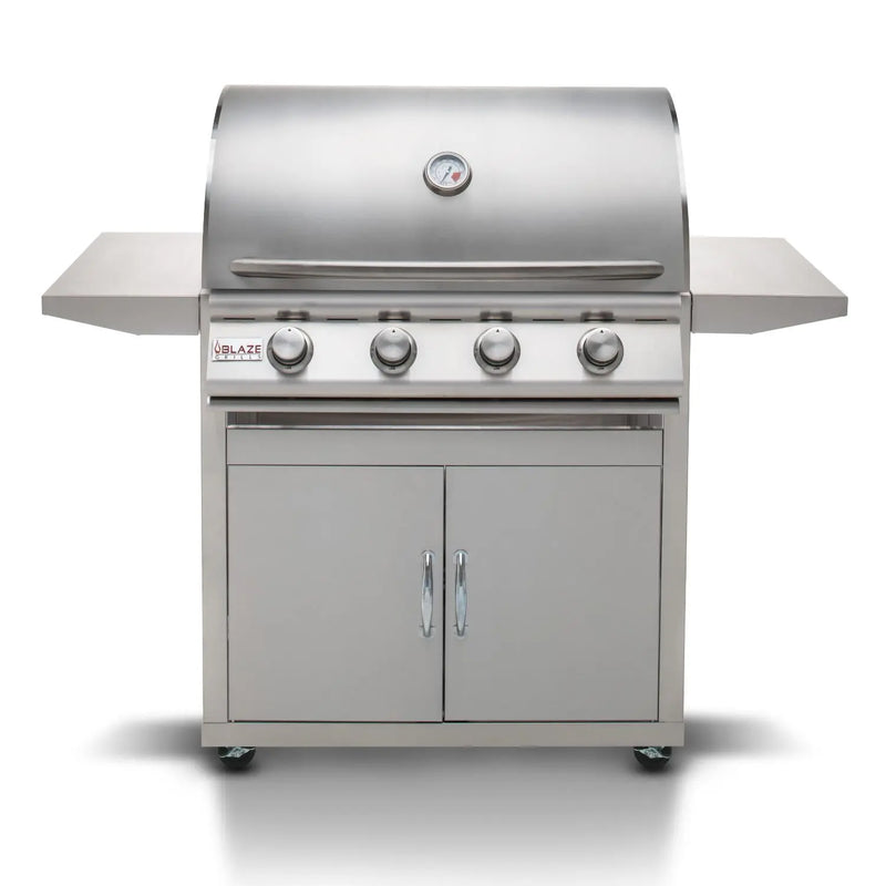 Blaze Prelude LBM 32-Inch 4-Burner Freestanding Gas Grill - BLZ-4LBM-LP/NG - Agent BBQ