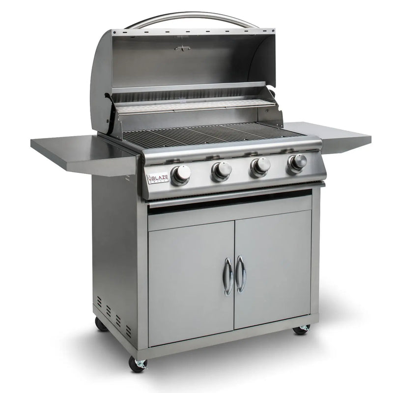 Blaze Prelude LBM 32-Inch 4-Burner Freestanding Gas Grill - BLZ-4LBM-LP/NG - Agent BBQ