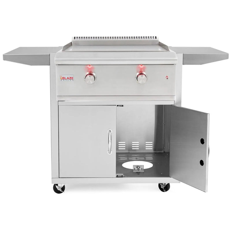 Blaze Premium LTE 30-Inch Freestanding Gas Griddle With Lights - BLZ-GRIDDLE-LTE-LP - Agent BBQ