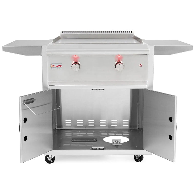 Blaze Premium LTE 30-Inch Freestanding Gas Griddle With Lights - BLZ-GRIDDLE-LTE-LP - Agent BBQ