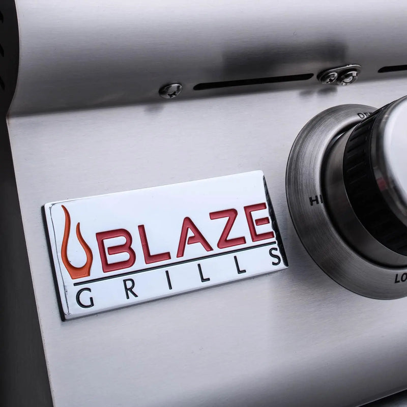 Blaze Premium LTE 32-Inch 4-Burner Built-In Gas Grill With Rear Infrared Burner & Grill Lights - BLZ-4LTE2-NG/LP - Agent BBQ