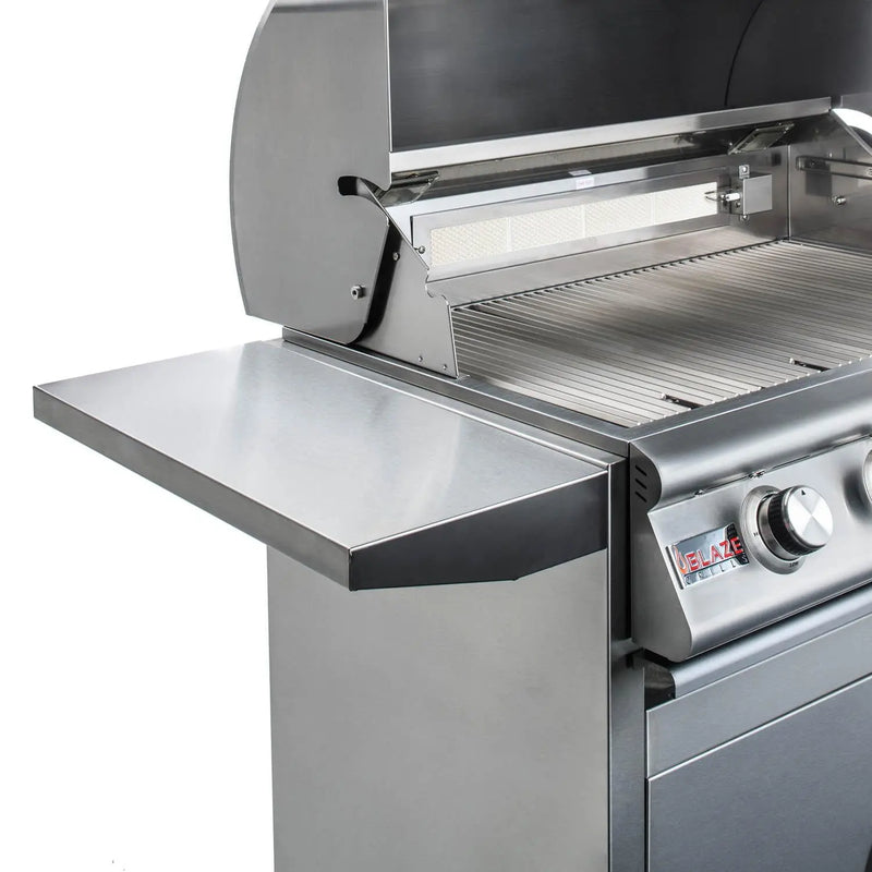 Blaze Premium LTE 32-Inch 4-Burner Built-In Gas Grill With Rear Infrared Burner & Grill Lights - BLZ-4LTE2-NG/LP - Agent BBQ