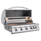 Blaze Premium LTE 40-Inch 5-Burner Built-In Grill With Rear Infrared Burner & Grill Lights - BLZ-5LTE2-NG/LP - Agent BBQ