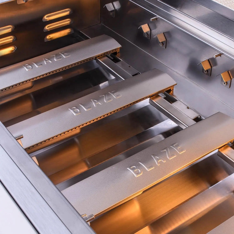 Blaze Premium LTE 40-Inch 5-Burner Built-In Grill With Rear Infrared Burner & Grill Lights - BLZ-5LTE2-NG/LP - Agent BBQ
