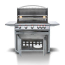 Blaze Premium LTE 40-Inch 5-Burner Freestanding Gas Grill With Rear Infrared Burner & Grill Lights - BLZ-5LTE2-LP/NG - Agent BBQ