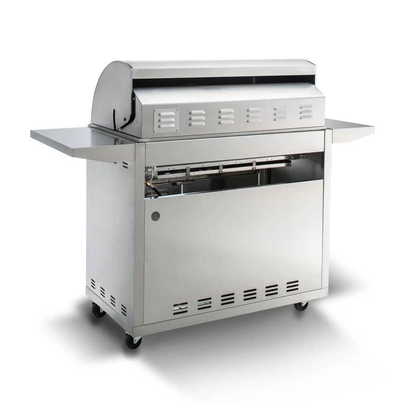 Blaze Premium LTE 40-Inch 5-Burner Freestanding Gas Grill With Rear Infrared Burner & Grill Lights - BLZ-5LTE2-LP/NG - Agent BBQ