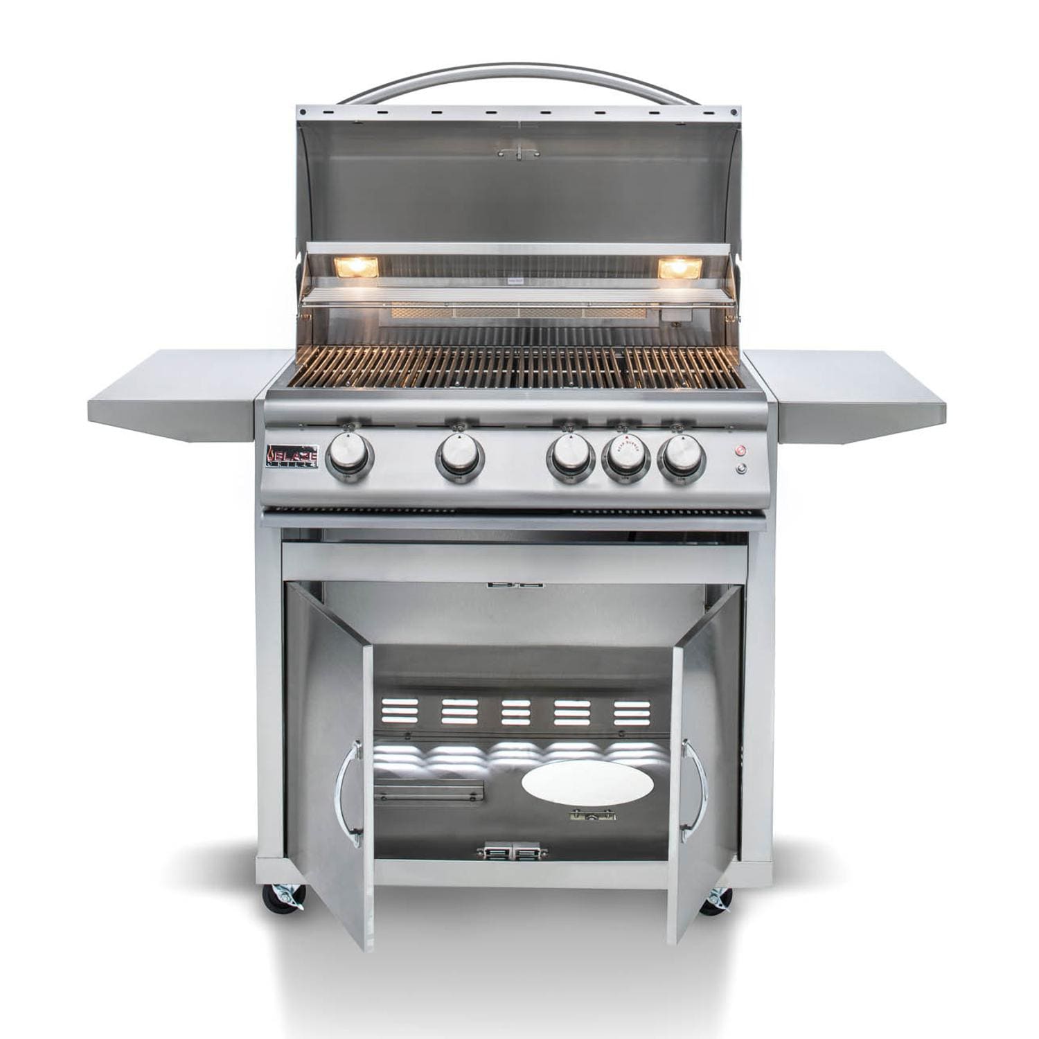 Blaze Premium LTE Marine Grade 32-Inch 4-Burner Freestanding Gas Grill With Rear Infrared Burner & Grill Lights - BLZ-4LTE2MG-LP/NG Blaze Grills