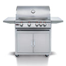 Blaze Premium LTE Marine Grade 32-Inch 4-Burner Freestanding Gas Grill With Rear Infrared Burner & Grill Lights - BLZ-4LTE2MG-LP/NG - Agent BBQ