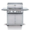 Blaze Premium LTE Marine Grade 32-Inch 4-Burner Freestanding Gas Grill With Rear Infrared Burner & Grill Lights - BLZ-4LTE2MG-LP/NG - Agent BBQ