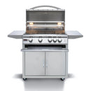 Blaze Premium LTE Marine Grade 32-Inch 4-Burner Freestanding Gas Grill With Rear Infrared Burner & Grill Lights - BLZ-4LTE2MG-LP/NG - Agent BBQ