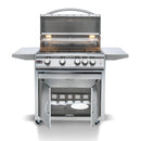 Blaze Premium LTE Marine Grade 32-Inch 4-Burner Freestanding Gas Grill With Rear Infrared Burner & Grill Lights - BLZ-4LTE2MG-LP/NG - Agent BBQ