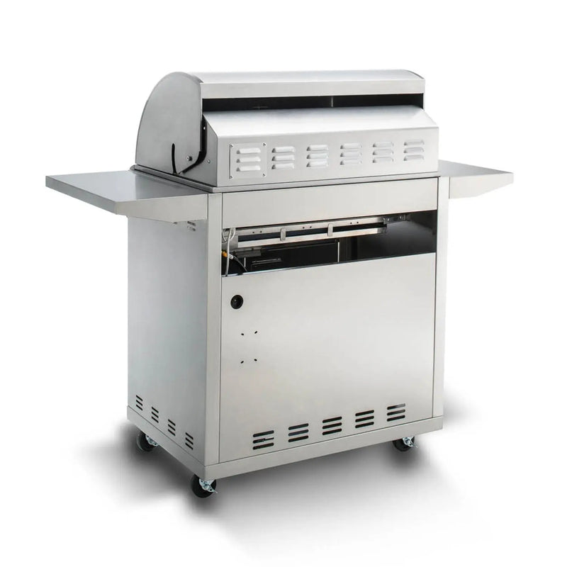 Blaze Premium LTE Marine Grade 32-Inch 4-Burner Freestanding Gas Grill With Rear Infrared Burner & Grill Lights - BLZ-4LTE2MG-LP/NG - Agent BBQ