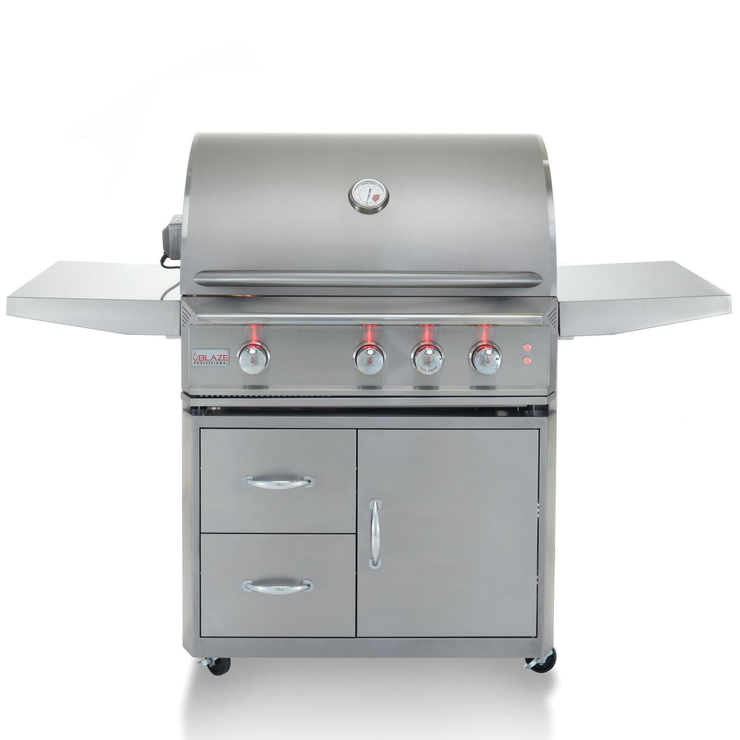 Blaze Professional LUX 34-Inch 3-Burner Freestanding Gas Grill With Rear Infrared Burner - BLZ-3PRO-LP/NG Blaze Grills