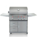 Blaze Professional LUX 34-Inch 3-Burner Freestanding Gas Grill With Rear Infrared Burner - BLZ-3PRO-LP/NG - Agent BBQ