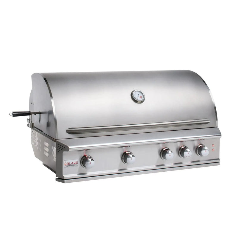 Blaze Professional LUX 44-Inch 4-Burner Built-In Natural Gas Grill With Rear Infrared Burner - BLZ-4PRO-NG/LP - Agent BBQ