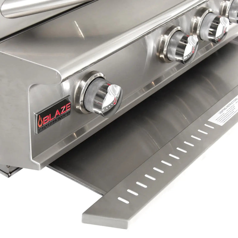 Blaze Professional LUX 44-Inch 4-Burner Built-In Natural Gas Grill With Rear Infrared Burner - BLZ-4PRO-NG/LP - Agent BBQ