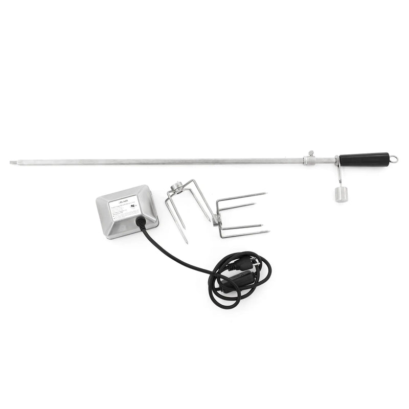 Blaze Rotisserie Kit For 32-Inch Charcoal & 4-Burner Gas Grills - BLZ-34-ROTIS-SS - Agent BBQ