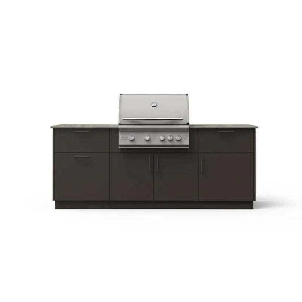 Blaze Sunrise 8-Ft Outdoor Kitchen Island w/ 32-Inch Marine-Grade Premium LTE+ Gas Grill - Agent BBQ