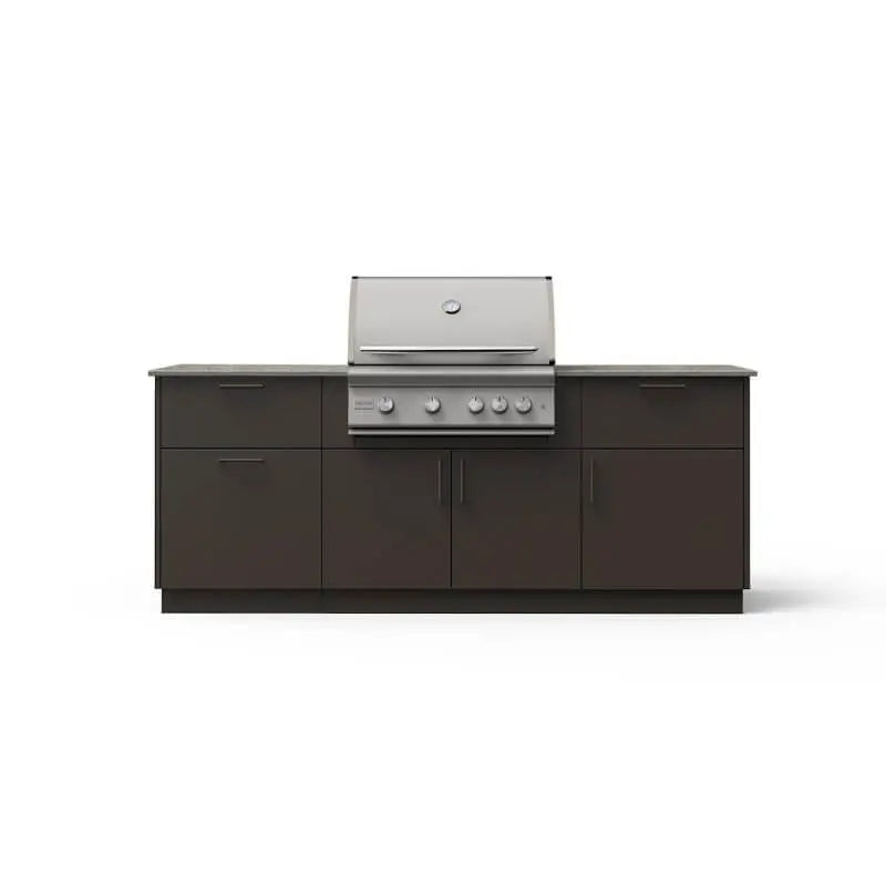 Blaze Sunrise 8-Ft Outdoor Kitchen Island w/ 32-Inch Premium LTE+ Gas Grill - Agent BBQ