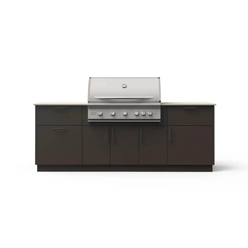 Blaze Sunrise 8-Ft Outdoor Kitchen Island w/ 40-Inch Premium LTE+ Gas Grill - Agent BBQ