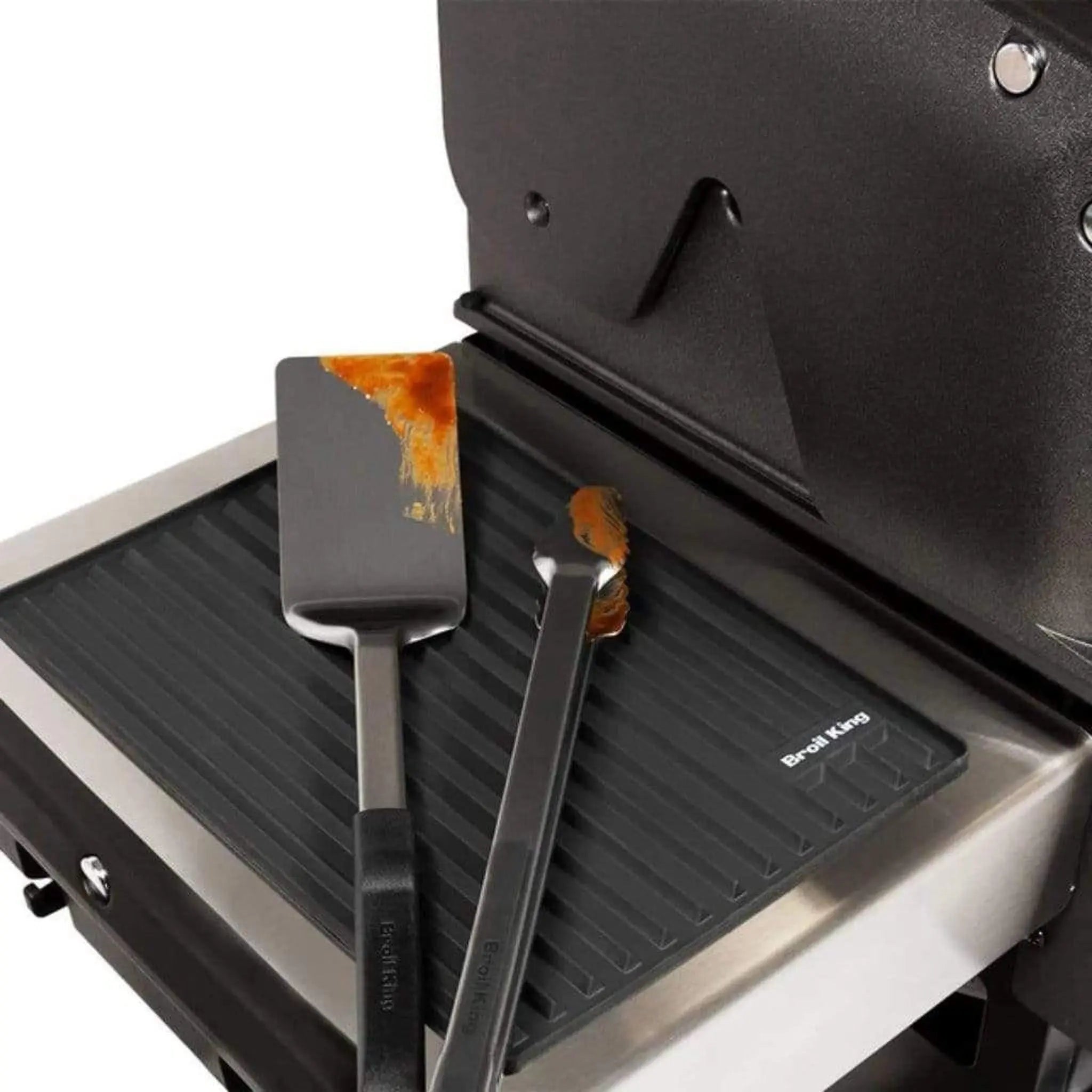 Broil King 13" Black Magnetic Design Silicone Side Shelf Mat for Regal Pellet Series Broil King