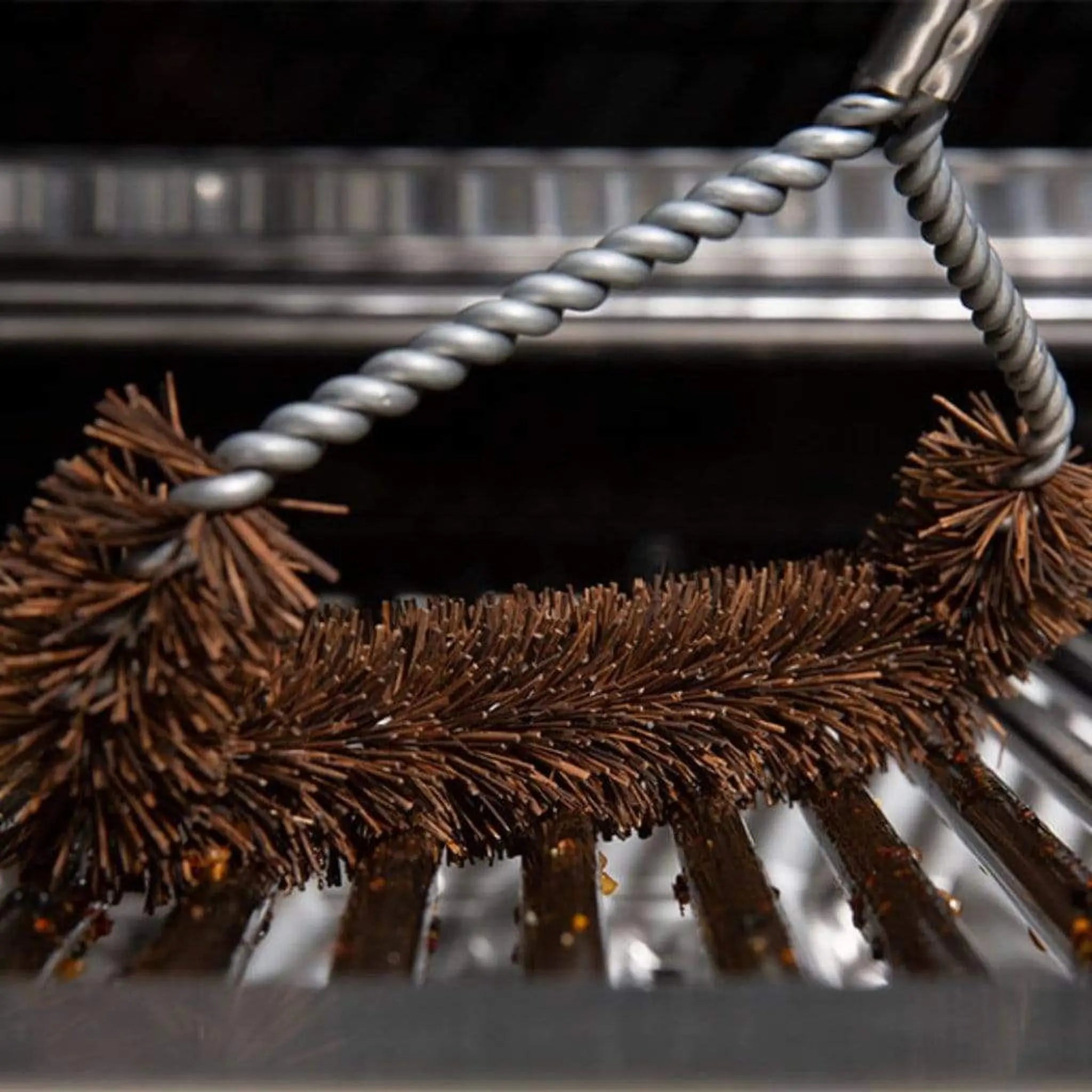 Broil King 18" Twisted Palmyra Tri-Head Wide Grill Brush Broil King