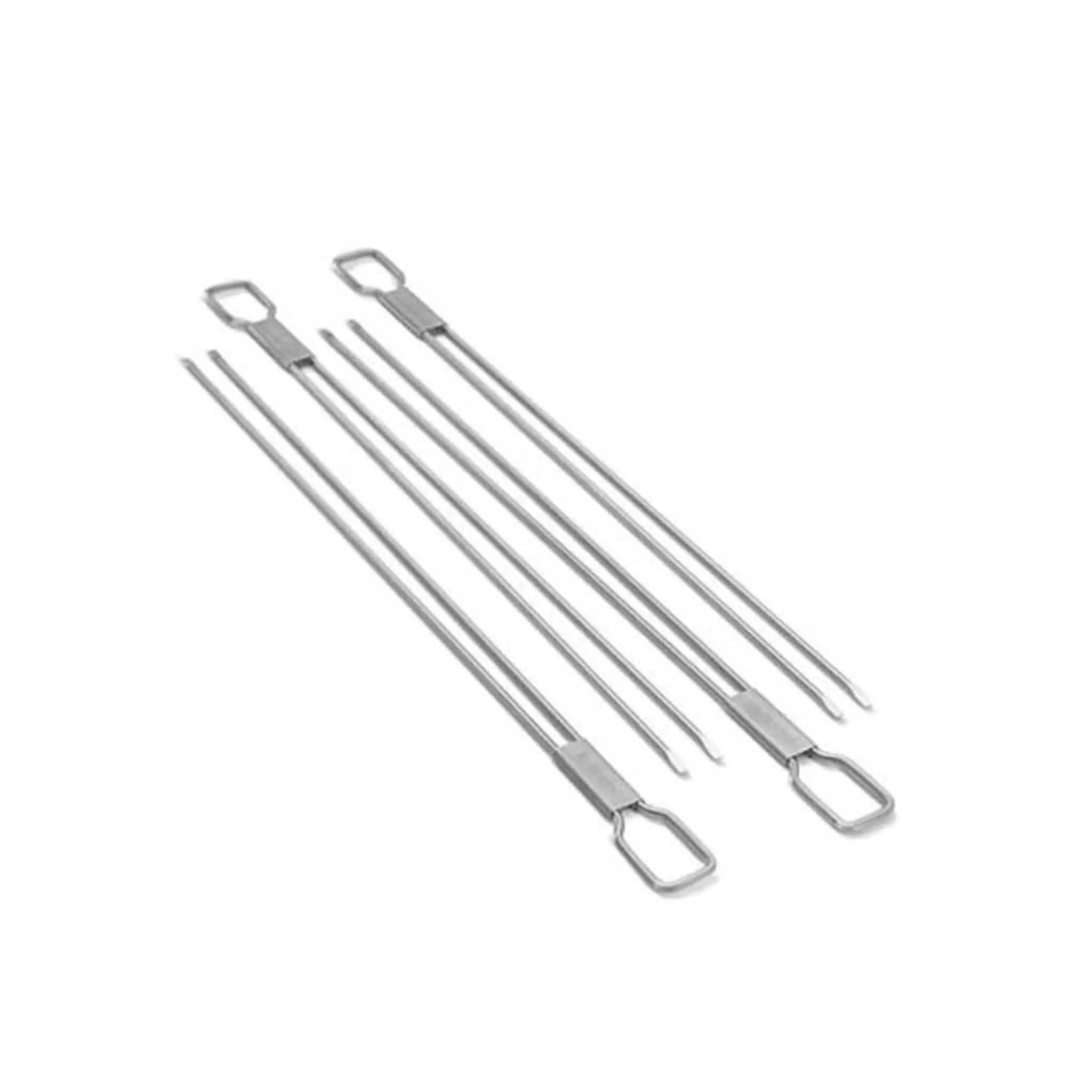 Broil King 4-Piece Stainless Steel Dual Prong Skewer Set Broil King