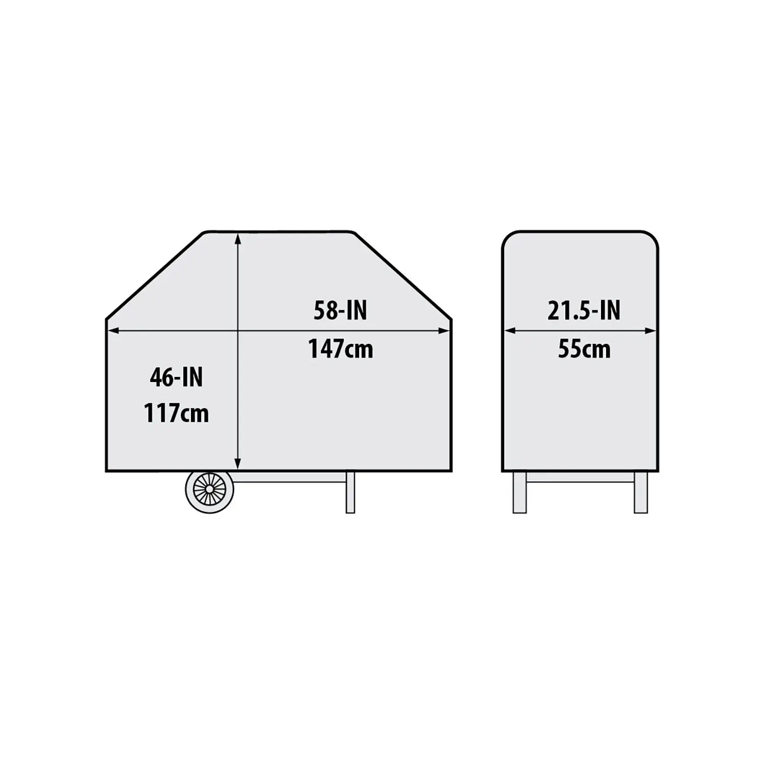 Broil King 58-Inch Premium Grill Cover for Signet/Crown/Baron Broil King