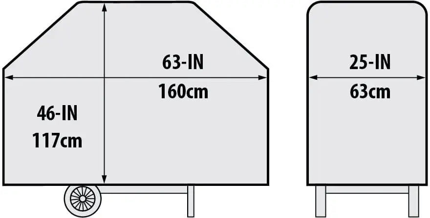Broil King 63 Inch Premium Grill Cover for Regal™ 400 Series, Imperial™ 400 Series Broil King
