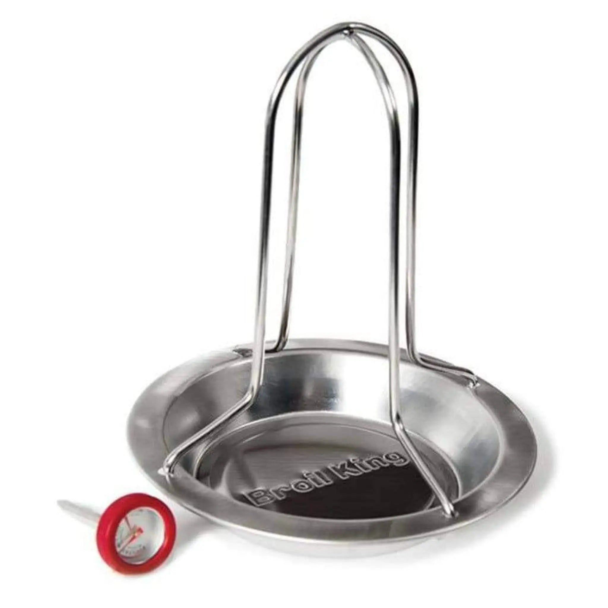 Broil King 8" Stainless Steel Chicken Roaster w/ Thermometer Broil King
